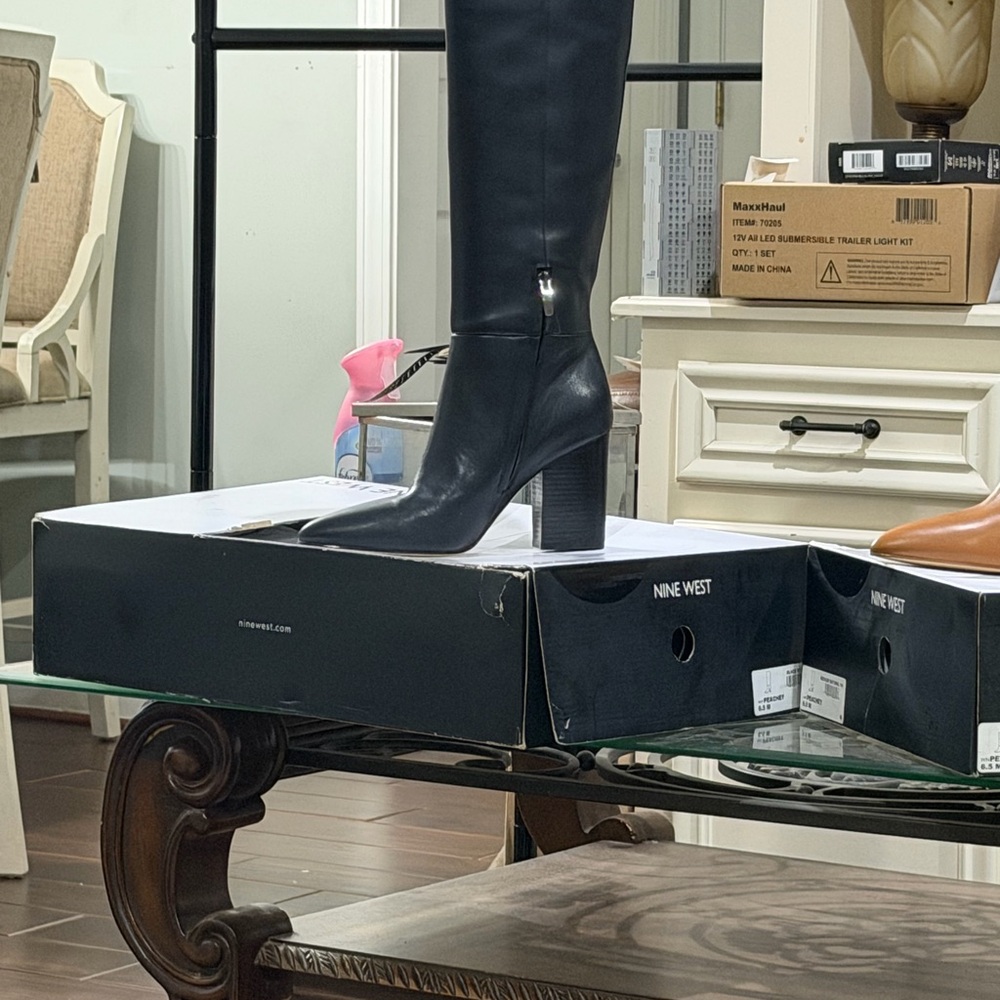 Nine West Women's Black Heeled Boots